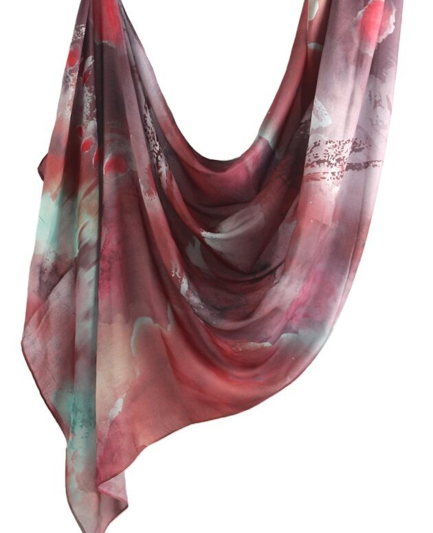 Rose Mosaic Modal Hijab