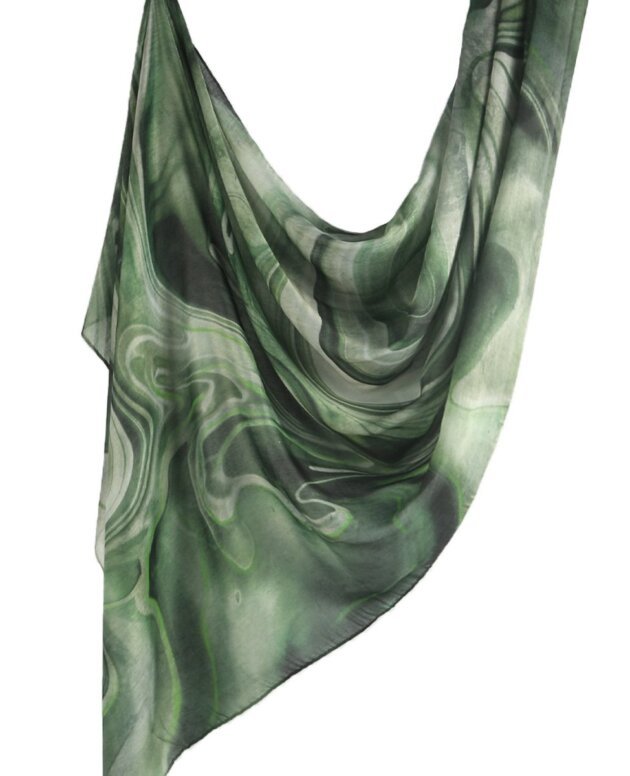 Verdant Swirl Modal Hijab