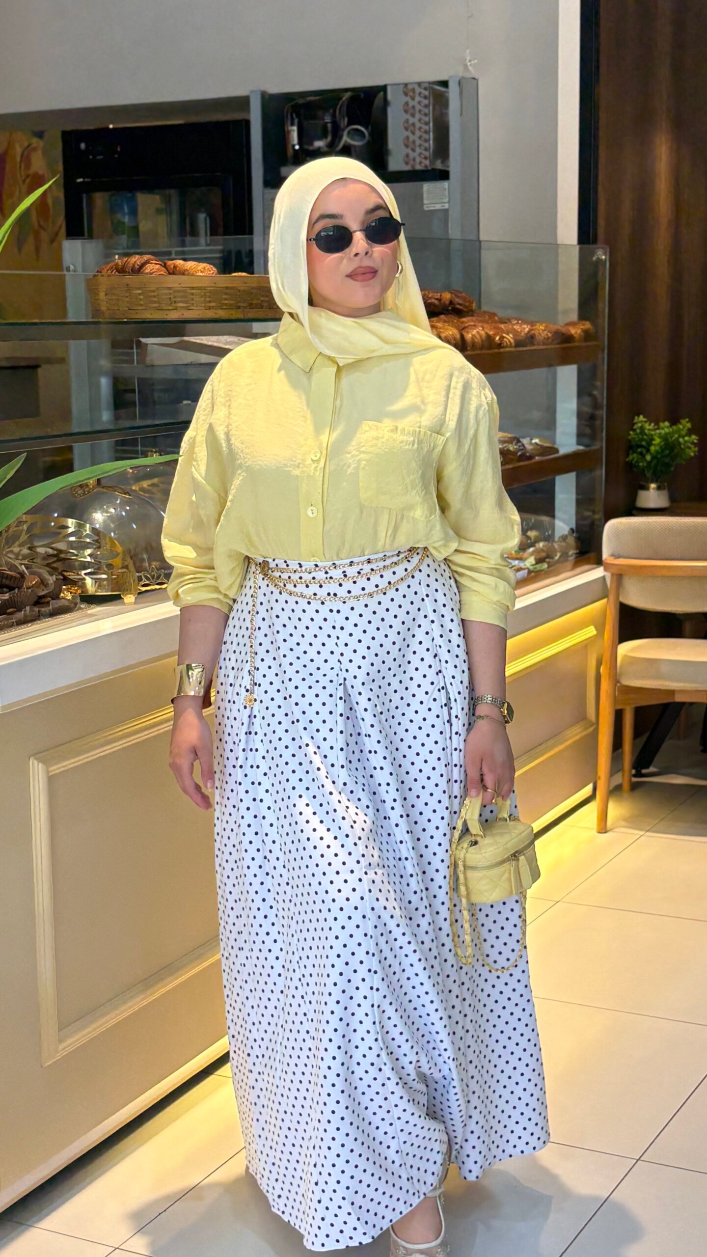 White Polka Skirt - Image 2