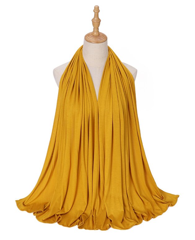 Bright Mustard Jersey Hijab