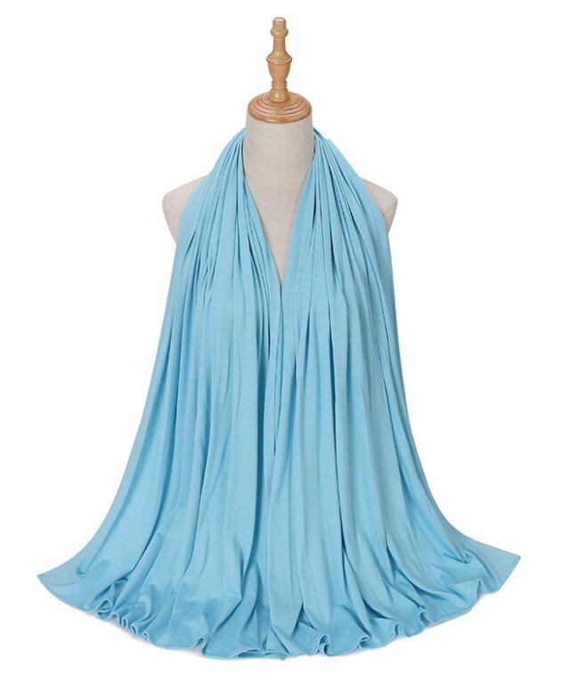 Sky Blue Jersey Hijab
