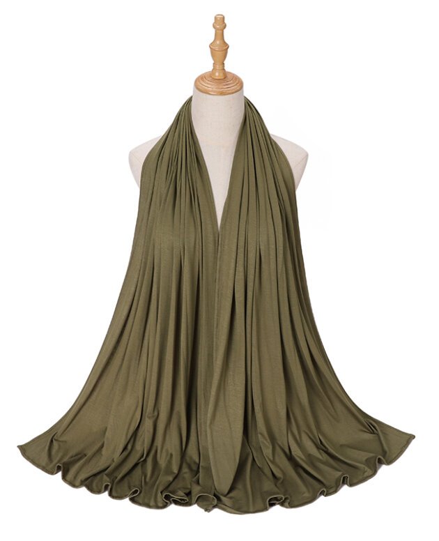 Olive Hijab Jersey - Army Green