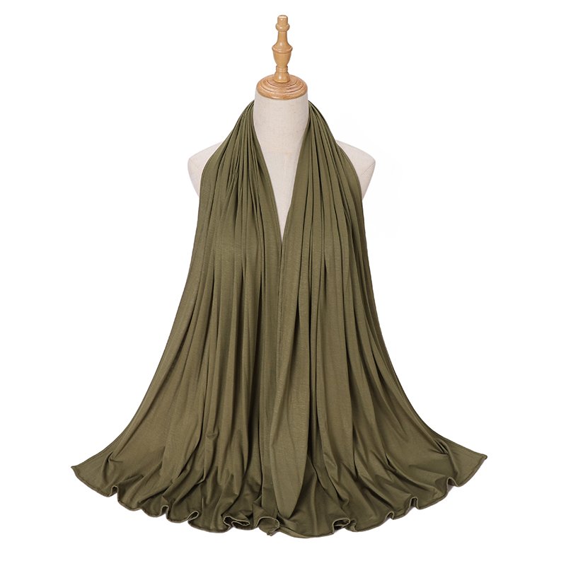 Olive Hijab Jersey - Army Green