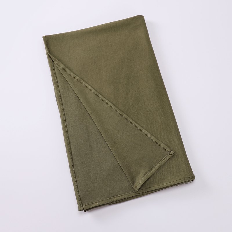 Olive Hijab Jersey - Army Green - Image 2